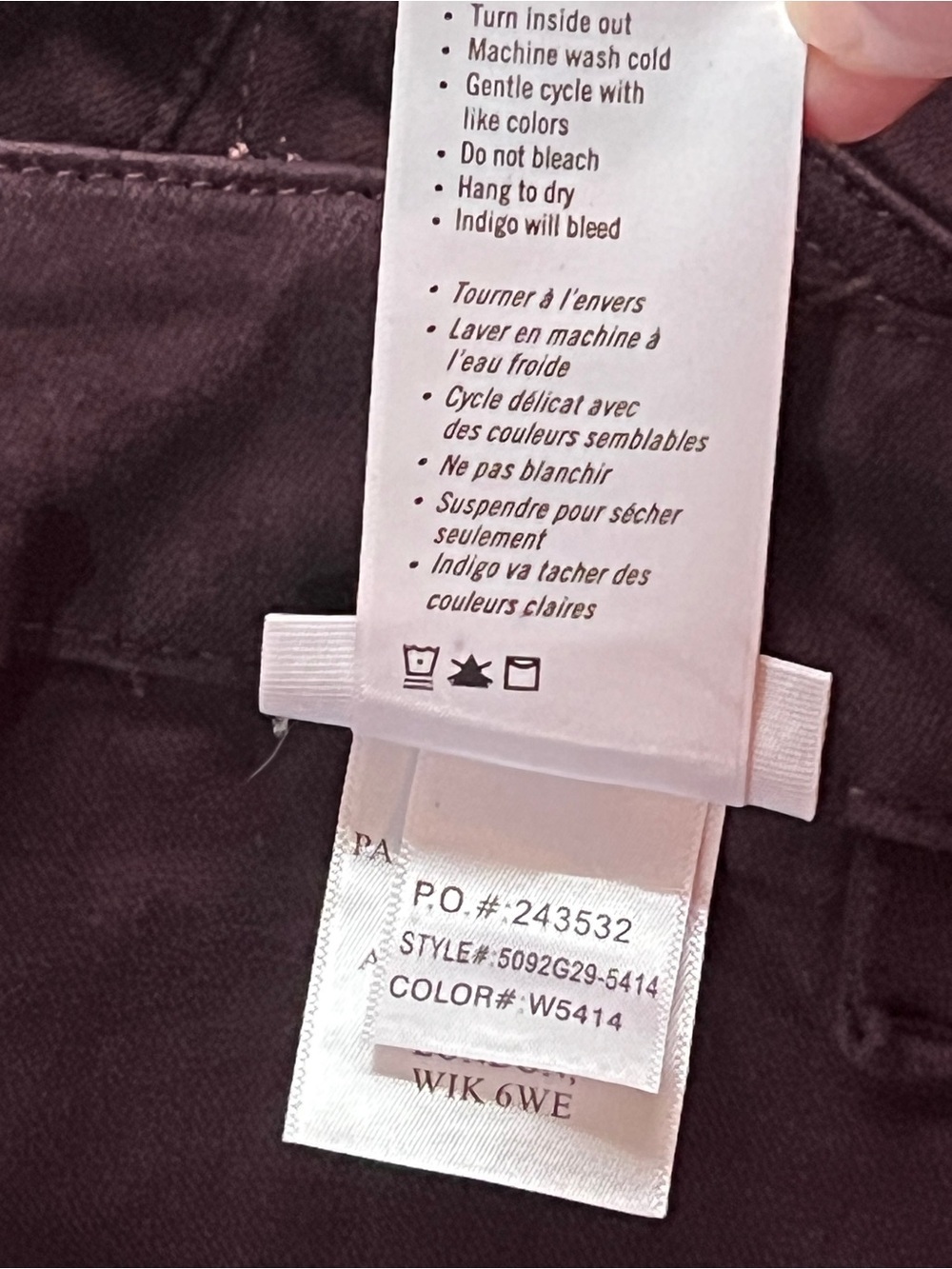 PAIGE Mayslie Jogger Plum Purple Pants Elastic Cuff Zip Ankle Women's 32 - Picture 6 of 15